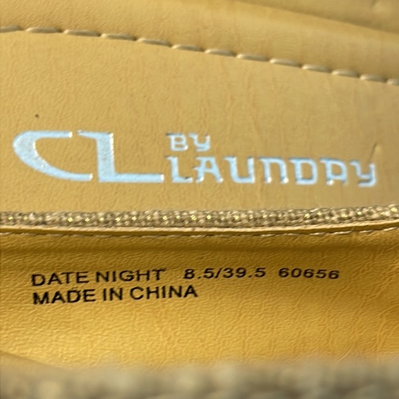 Chinese LAUNDRY Linen Peep Toe Espadrille Braided Platform Wedge Shoe Size 8.5 - Picture 7 of 9